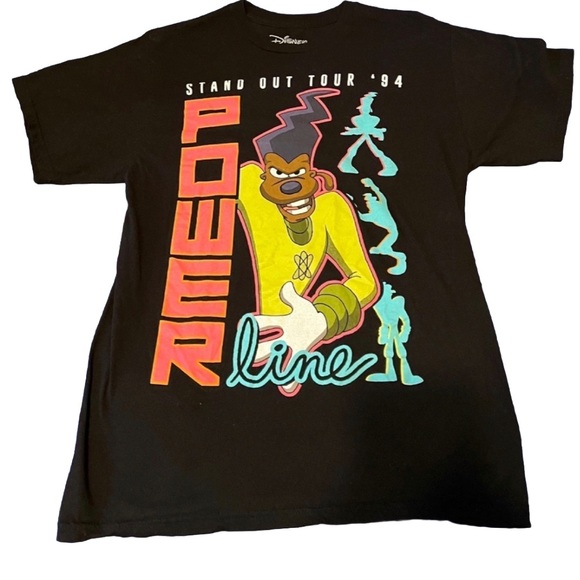 Disney Other - Disney T-shirt Graphic Tee Stand Out Tour 94 Power Line Goofy Movie